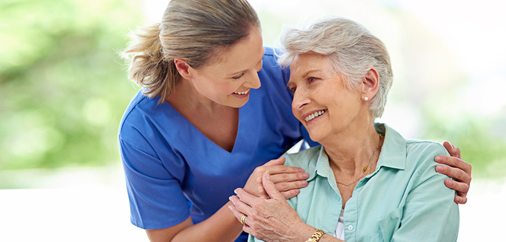 oakview-730x350-7 A caregiver comforting an elderly woman