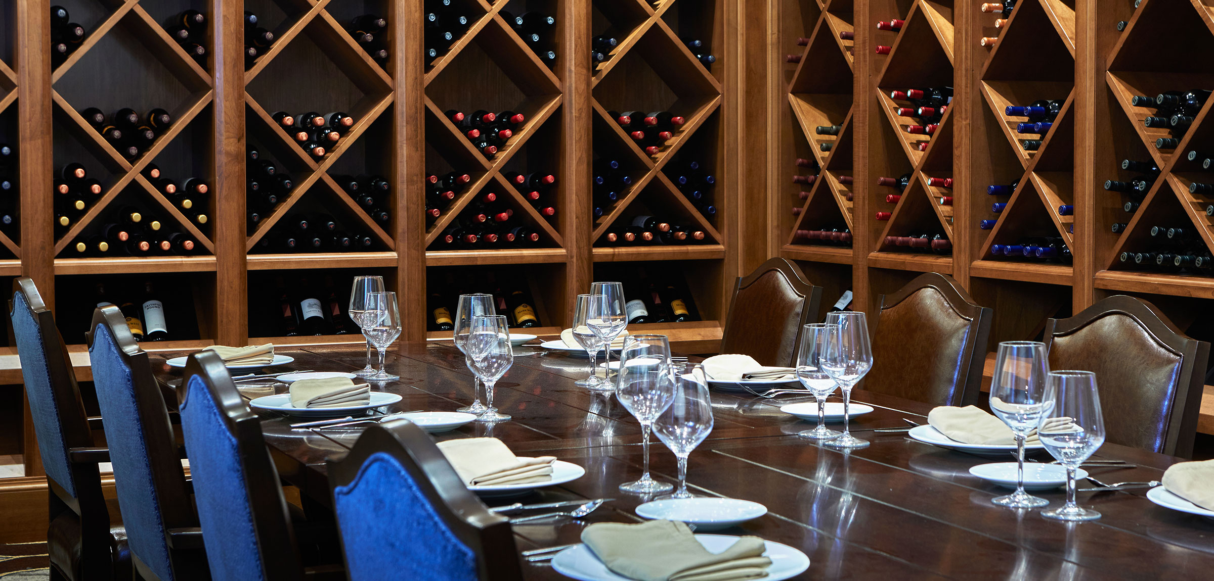 A set dining table at The Glen at Scripps Ranch